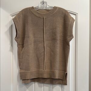 Source Unknown Women's Brown Knit Sweater Vest
